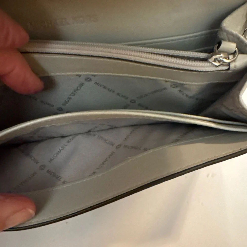 Michael Kors Light Gray Crossbody Bag